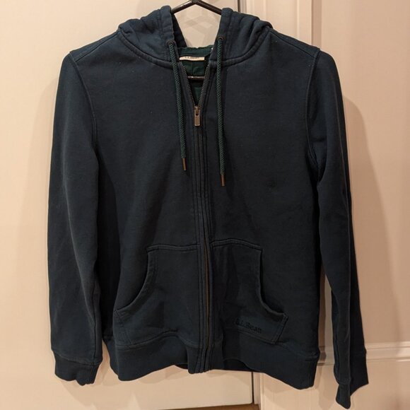 L.L. Bean L.L.Bean 1912 Sweatshirt, Flannel-Lined Hoodie (Green) - Picture 2 of 16